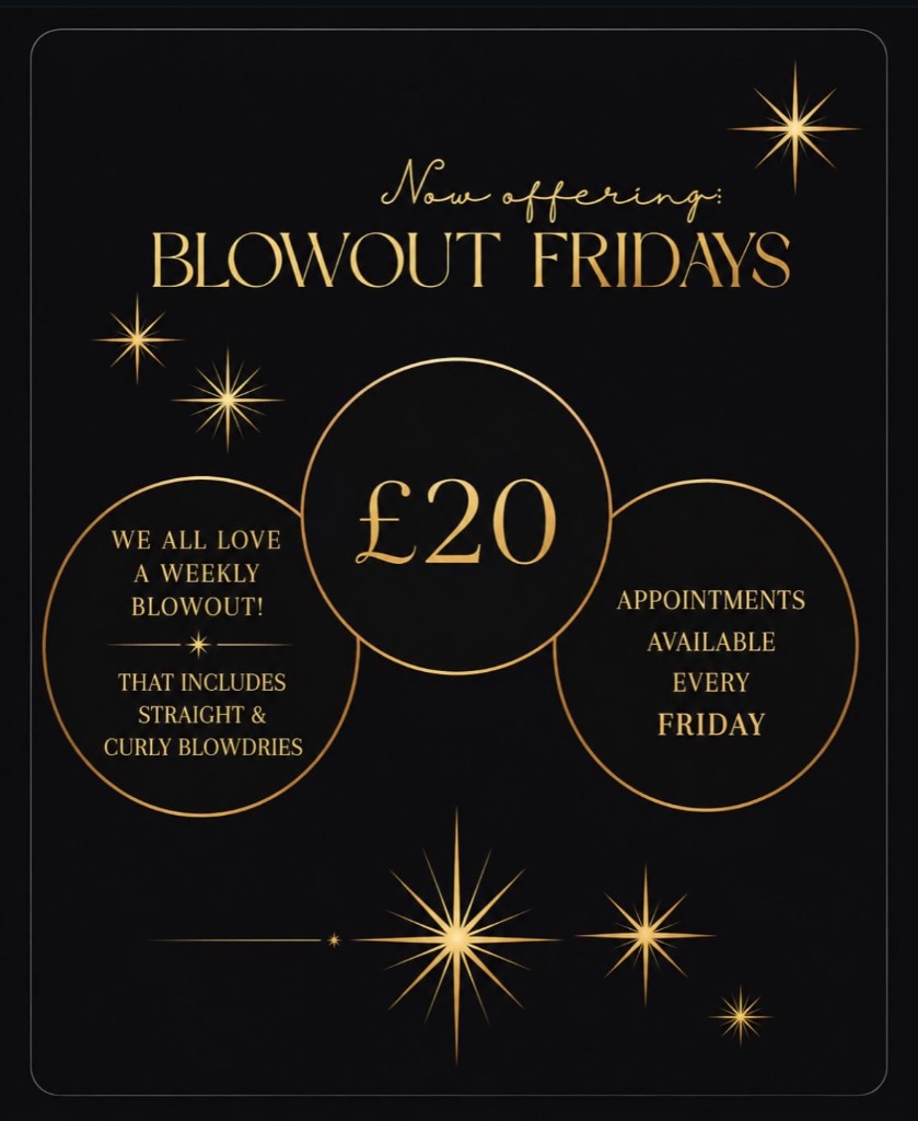 Blowout Fridays poster, £20 every Friday