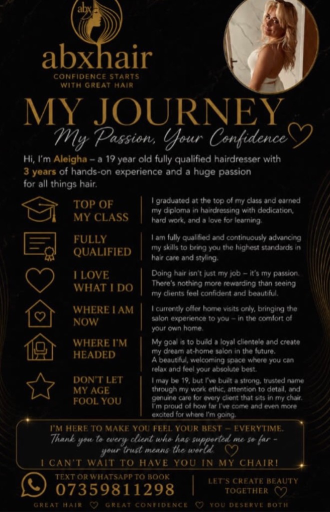 Aleigha’s journey poster
